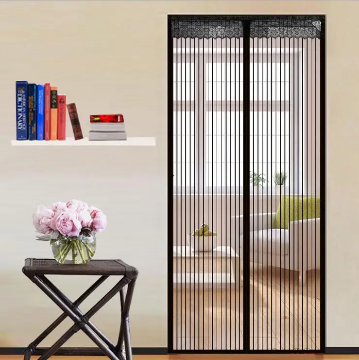 Baratos Magnética mosquitera puerta Moustiquaire fenetre Net pantalla bug anti mosquito malla portiere puerta 2017 moda