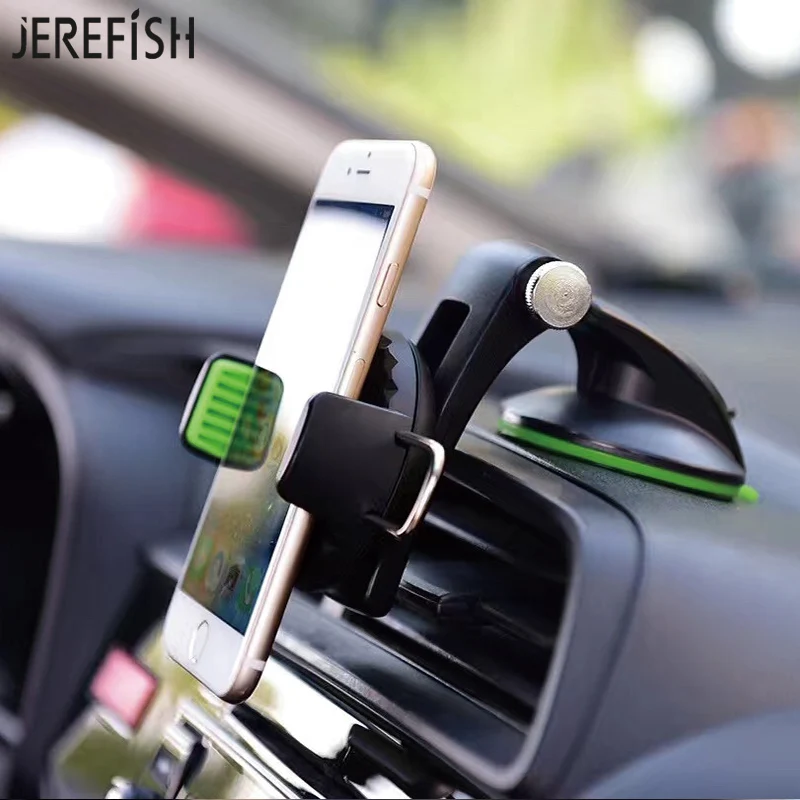 Универсальный автомобильный держатель JEREFISH для телефона GPS с поворотом на 360