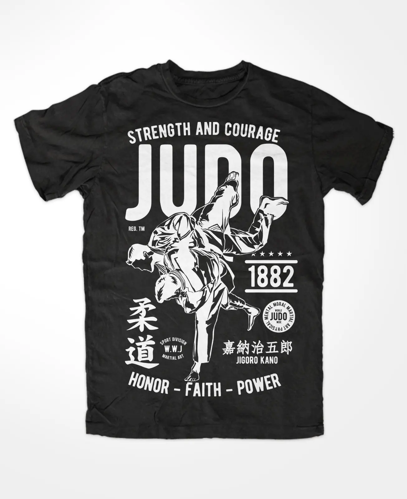 

Newest 2019 Summer Short Sleeves Cotton Fashion Judo T-Shirt Kampfsport Muay Thai Ringen Klassik Funshirt Boxen Judokat Shirt