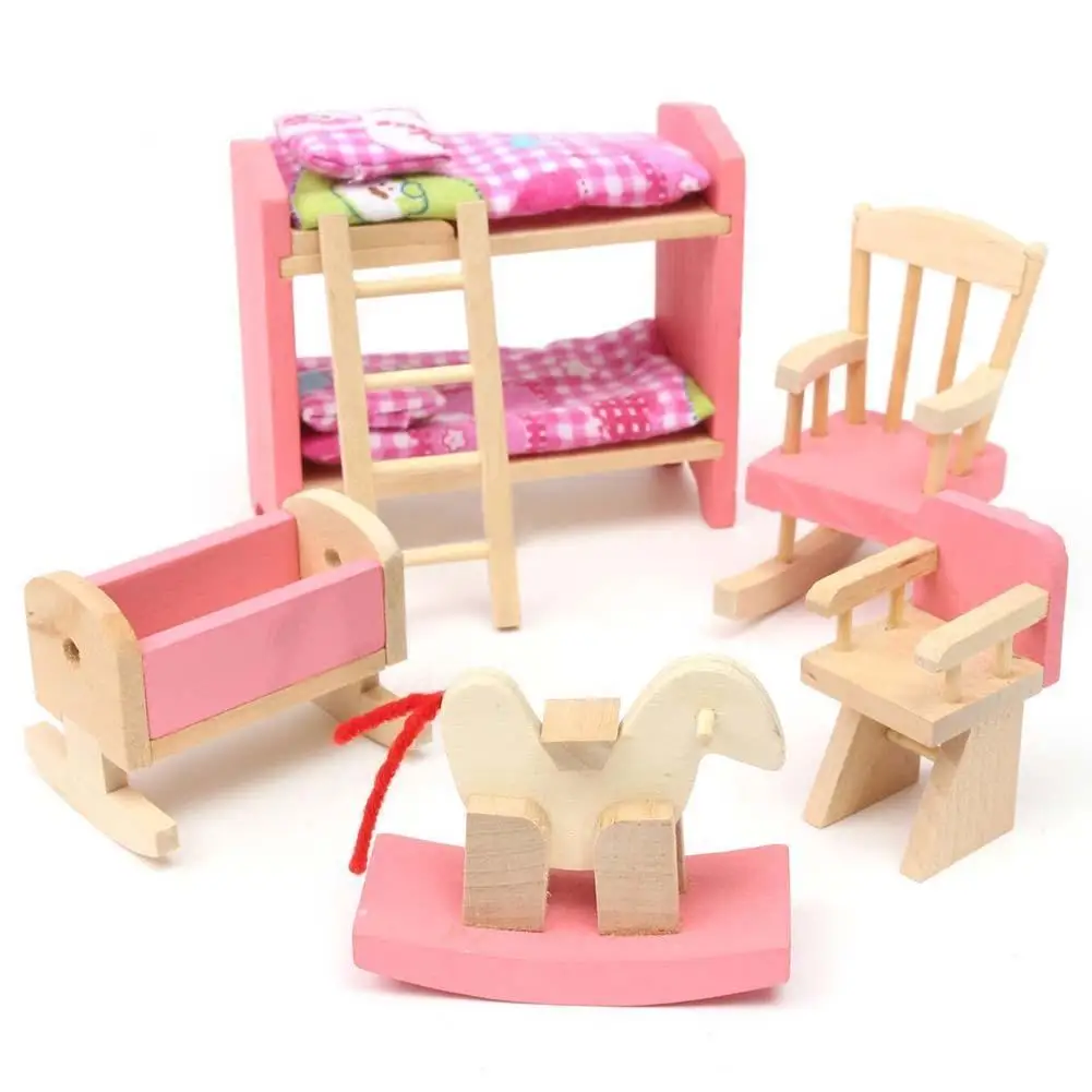 Кукольный деревянный домик Миниатюра ручной работы кукольный домик с мебелью изысканные Парижские модели квартиры для детей Детские Подарочные игрушки