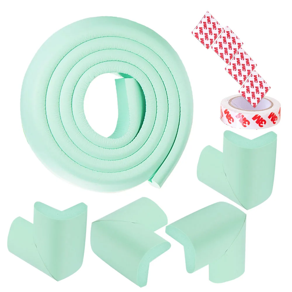 Light Cyan 4 1 Edge Corner Guard Foam Corner Baby Safety Products