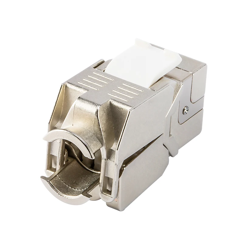 Linkwylan 네트워크 Cat5e Cat6 Cat6A 도구가 필요 없는 키스톤 잭 모듈 LSA Toolfree 종단에 대한 완전 차폐 RJ45 소켓