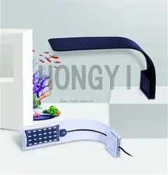 HONGYI/1 шт. ультра-тонкий светодиодный fish tank клип свет аквариум вода трава свет фонарика освещения поставки 110 В/ 220-240 В