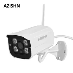 Azishn Алюминий металлический корпус безопасности Видео IP Камера Беспроводной 1080 P P2P RTSP Chrome Интерфейс CCTV Камера IP Wi-Fi Слот для карты SD