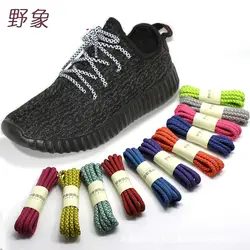 wholesale Glowing Round Shoelaces Glow In the Dark sneaker Shoe Laces Luminous Shoelaces Color Fluorescent Shoestring