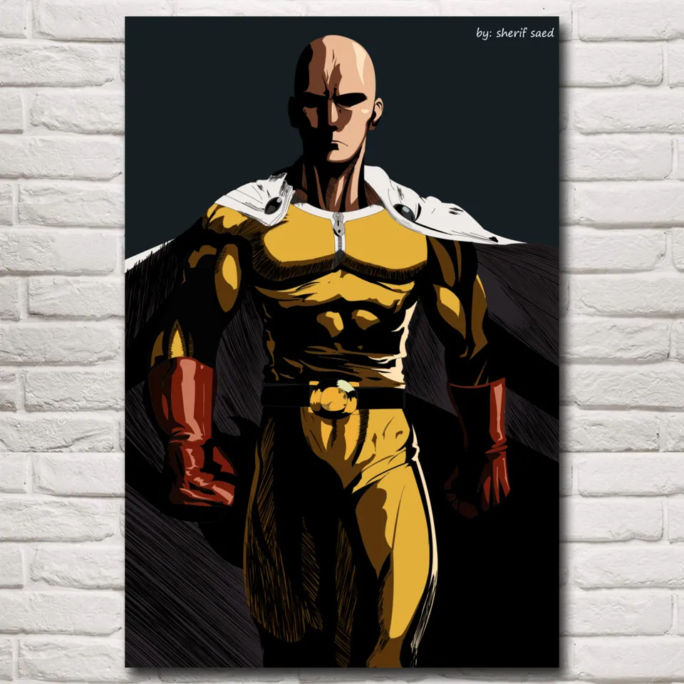 One Punch Man Saitama Wall Poster