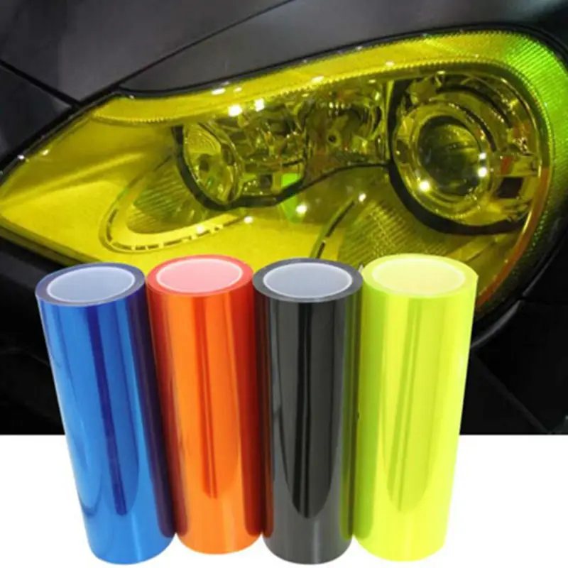 

0.3x3m Multi-color Wrap Car Lamp Bubble Free Film Decorate Auto-car Headlight Change Color Self-sticking/Sturdy No Fading