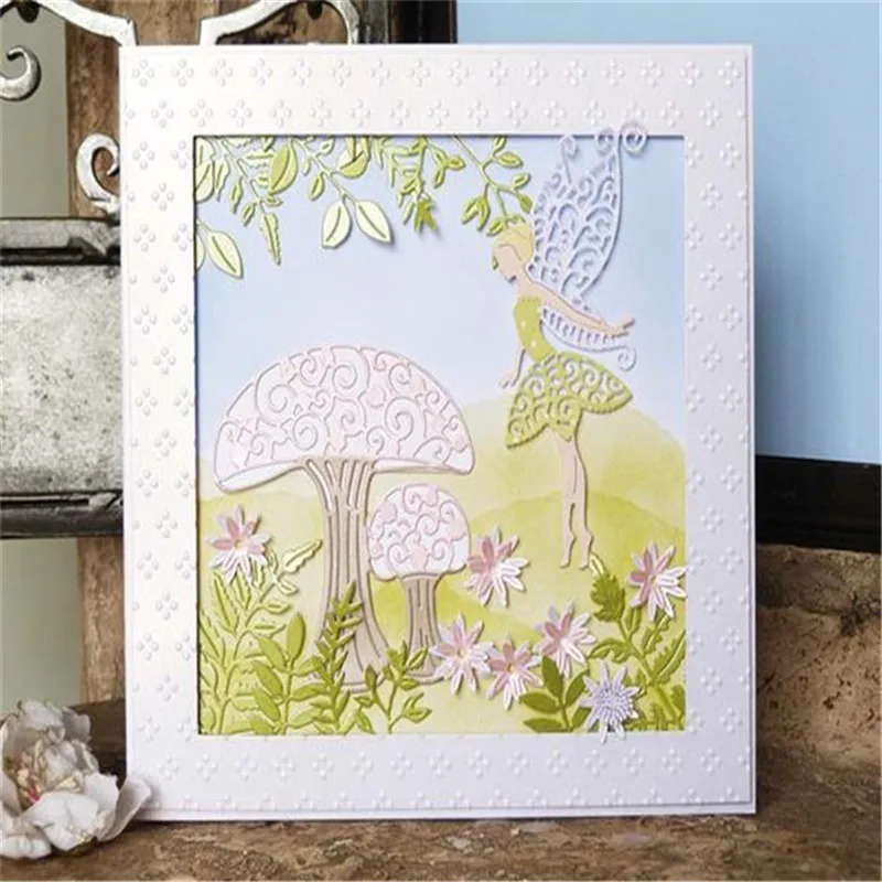 

Naifumodo Mushroom Metal Cutting Dies Scrapbooking New 2019 Craft dies cuts for Card Making DIY Embossing Die Mold Set