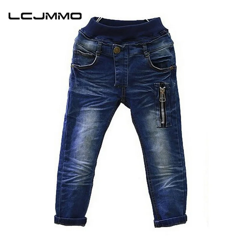 LCJMMO 2017 New spring autumn kids jeans Baby boys casual jeans children trousers baby pants retail