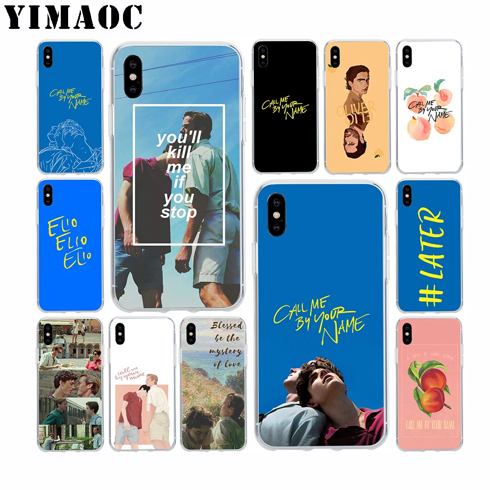 YIMAOC позвоните мне по вашему имени Мягкий силиконовый чехол для Apple Iphone 11 Pro Xr Xs Max X