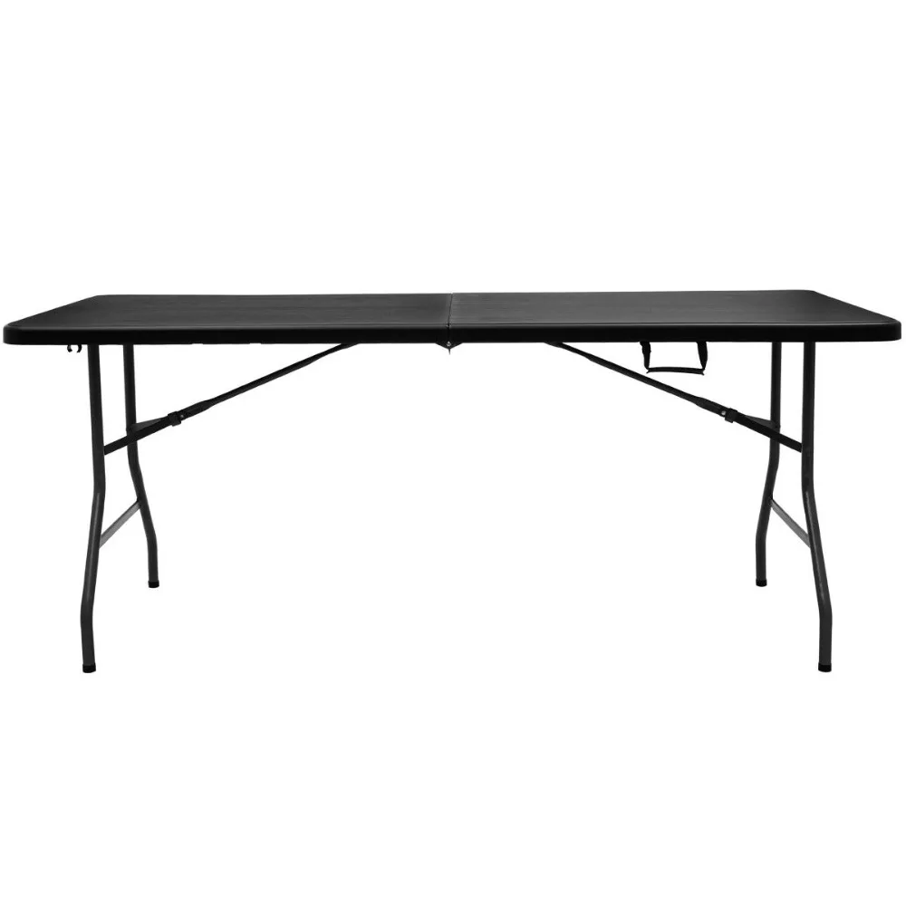 Giantex 6' Folding Table Portable Plastic Picnic Party Dining Camp Tables Indoor Outdoor Modern furniture OP2966BK Giantex 6' Folding Table Portable Plastic Picnic Party Dining Camp Tables Indoor Outdoor Modern furniture OP2966BK