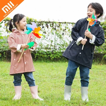 

High quality xiaomi mijia Kids and children's raincoat trench coat jacket, environmentally friendly PU, seamless rainproof