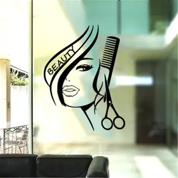 Online DIY Cartoon Schönheit Salons Wand Katze Wand Aufkleber Kinderzimmer Home Decor Applique Baby Kindergarten Diy Vinyl Kunst Wandbild
