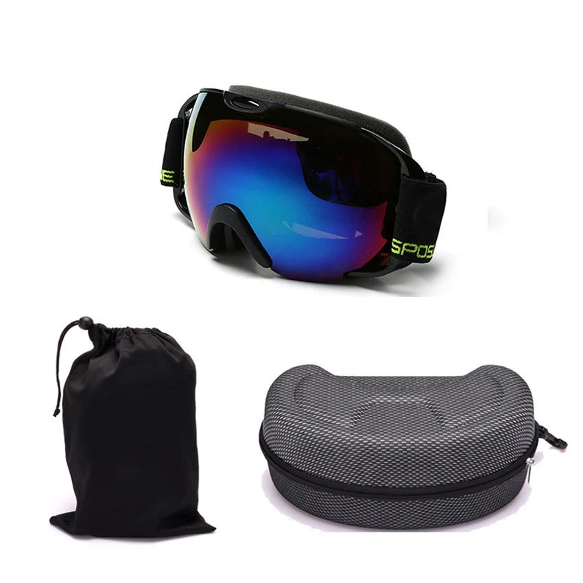 Professional upmarket ski glasses ski goggles double layers UV400 anti-fog big ski mask glasses skiing snowboard goggles box-07