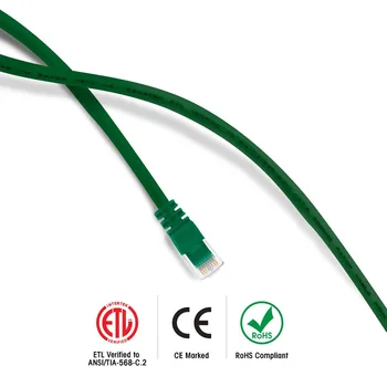 

rj45 8p8c computer cables cat6 6ft 2m high speed green UTP ethernet network patch cord with Stranded Bare Copper Wire
