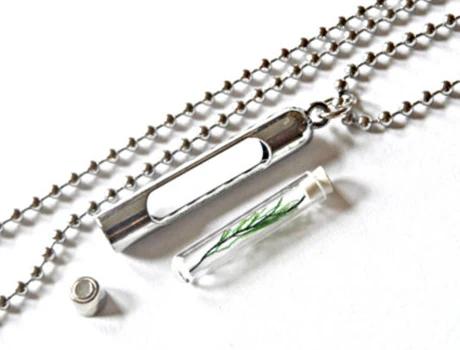 necklace glass vial vials rice pendant jewelry 1pc fsbiochem