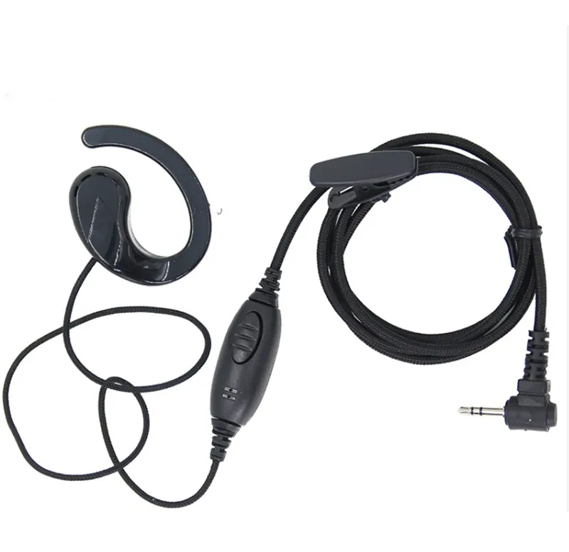 2,5 мм 1PIN черный провод плетеный наушники G для Motorola T5428 T8 T6 T80 T5320 T6200 T5920 T5628 иди и болтай walkie talkie