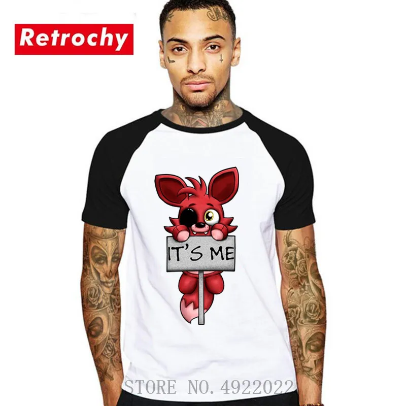 2019 Summer Hip Hop T Shirt Fnaf Plush Foxy T Shirt Pre Cotton O Neck Tshirt Man Woman Children Kids Brand Clothing Teenage Boy - 