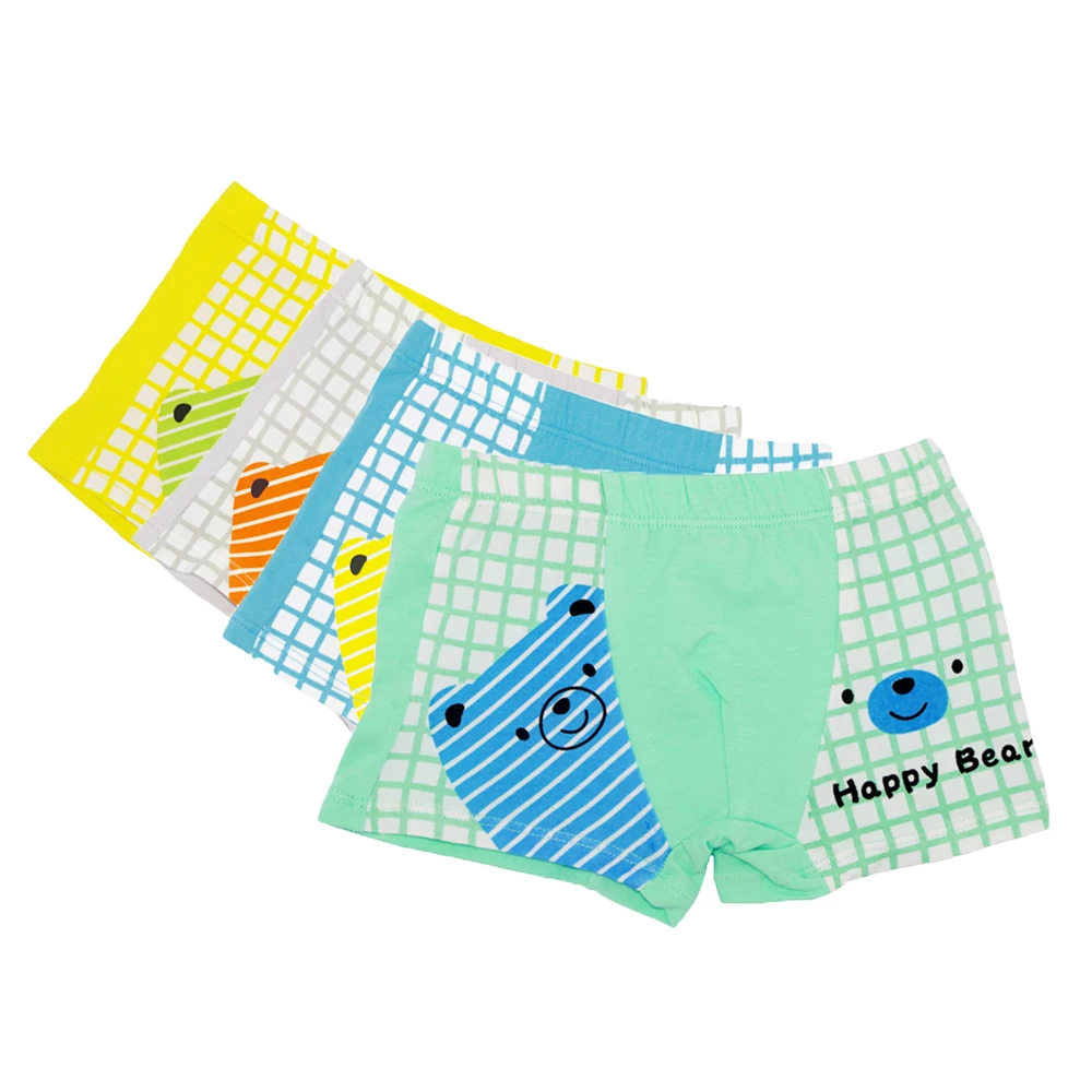 

12Pcs/Pack 100% Cotton Children Underwear Baby Boys Girls Boxer Shorts Cartoon Bear Boy Girl Underpants Kids Knickers 1-16Y