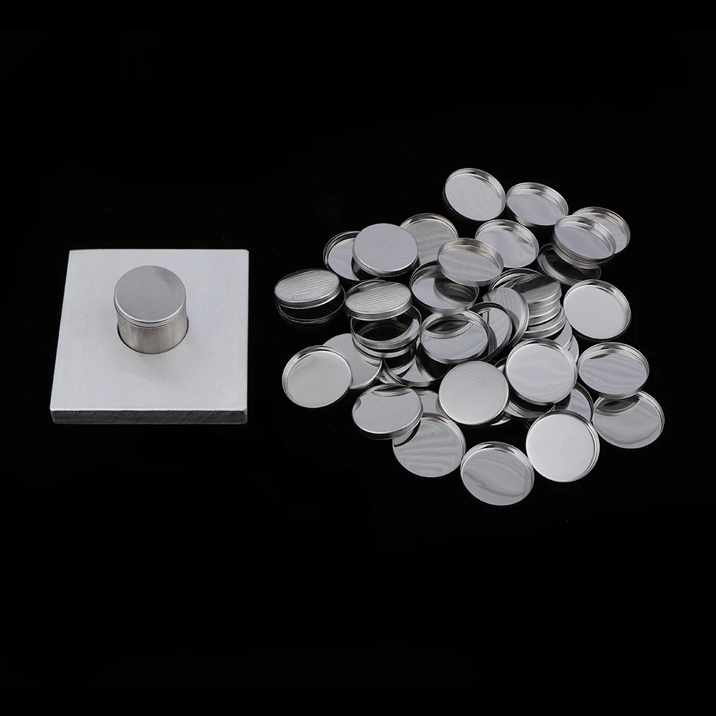 

50 Pcs Empty Eyeshadow Palette Pans DIY Powder Cosmetics Seamless Press Mold