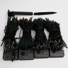 YIYANG 100 светодиодный 12 м водонепроницаемый декоративный медный Глобус светодиодные солнечные лампы светодиодный струнный открытый сад патио фонарь для улицы, для газонов