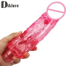 9.17″(233mm) big thick soft Dildos vibrator female Masturbators Vibrating cock,penis g-spot massager woman sex toy sex product