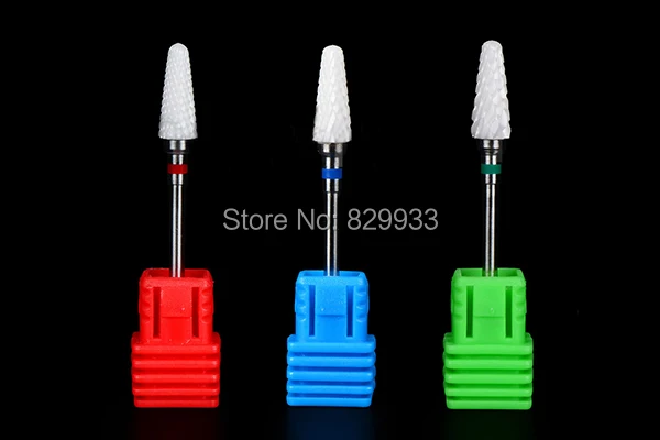 Cuidados de Beleza da Arte do Unha Salão de Cerâmica Brocas Unhas Cuticle Remover Cleaner Professional Manicure Pedicure Broca Bit Ferramenta 9 Cheap Brocas elétricas p manicure e acessórios