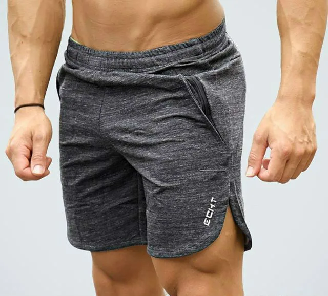 Новые летние шорты для фитнеса бодибилдинга мужские шорты для бега пляжные спортивные залы тренировка Мужская дышащая сетка быстросохнущая спортивная одежда - Цвет: FG220 Gray