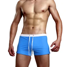 Спортивные фитнес мужские плавательные трусы многоцветные мужские купальный костюм Sunga пляжная доска плавательные шорты трусы сексуальные мужские плавки 5 цветов