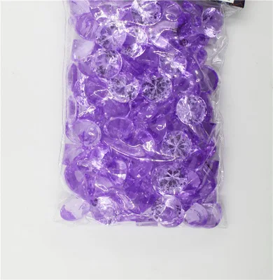 50 шт./лот, акриловые, пластиковые, Алмазная форма, пешки для жетона, настольные игры, счетчик, аксессуары, разноцветный бриллиант, 20 мм - Цвет: Light Purple 50PCS