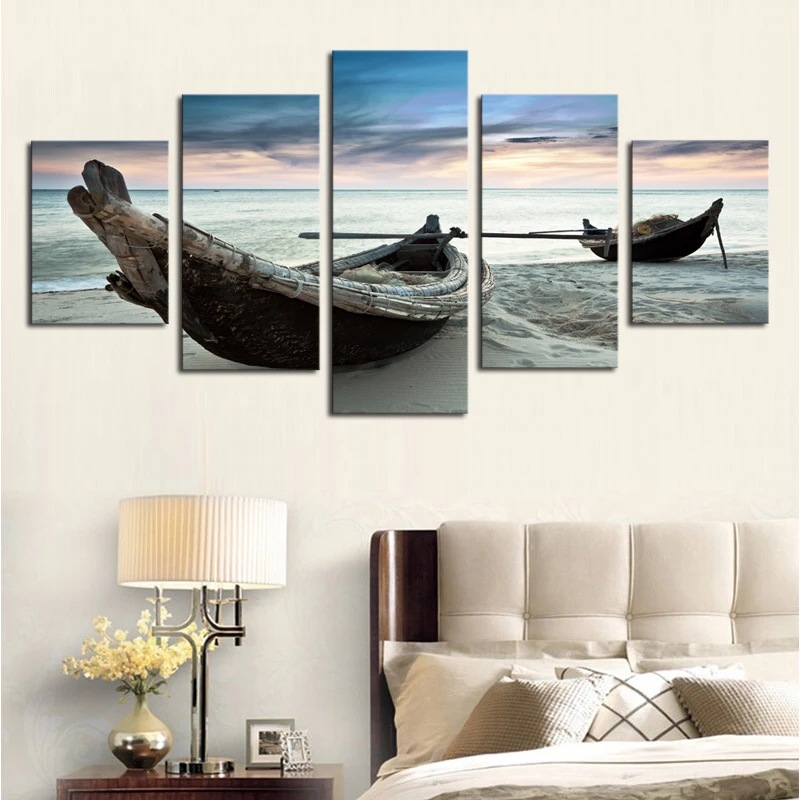 unframed 5 piece the ocean ship seascape modern home wall decor canvas picture art hd print