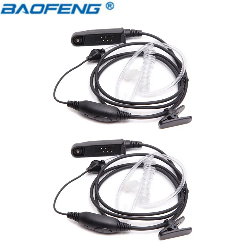 

2Pcs Baofeng UV-9R Plus Waterproof Covert Air Acoustic Tube Earpiece for BaoFeng UV-XR A-58 UV-9RPlus GT-3WP Walkie Talkie Radio