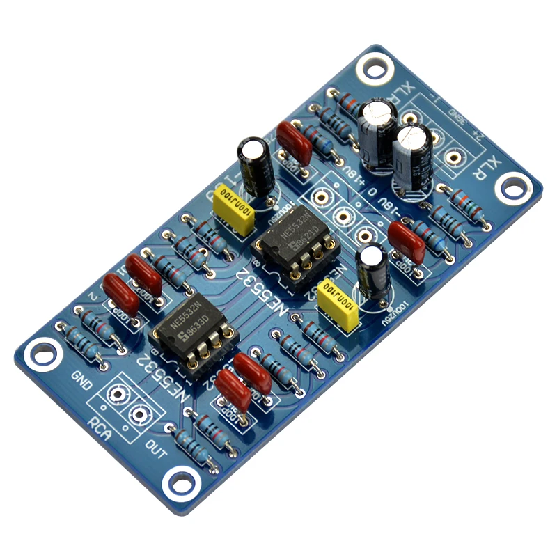 Updated Balanced XLR to unbalanced RCA pre amplifier headphone Dual op