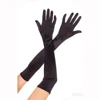 Guantes con protección solar, guantes con codo para Dedo Largo, para fiestas de noche, bailes de graduación, blanco y negro, rojo, 1 par ► Foto 2/4