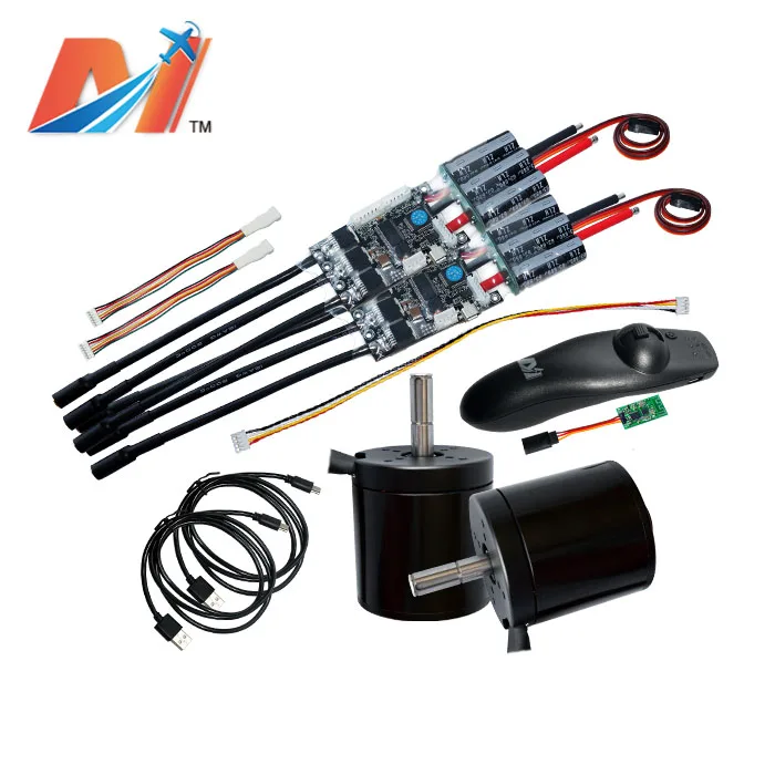 

Maytech 170kv rc electric engine 6374 with 10mm shaft and Super ESC based on Vesc100A for diy electric skateboard