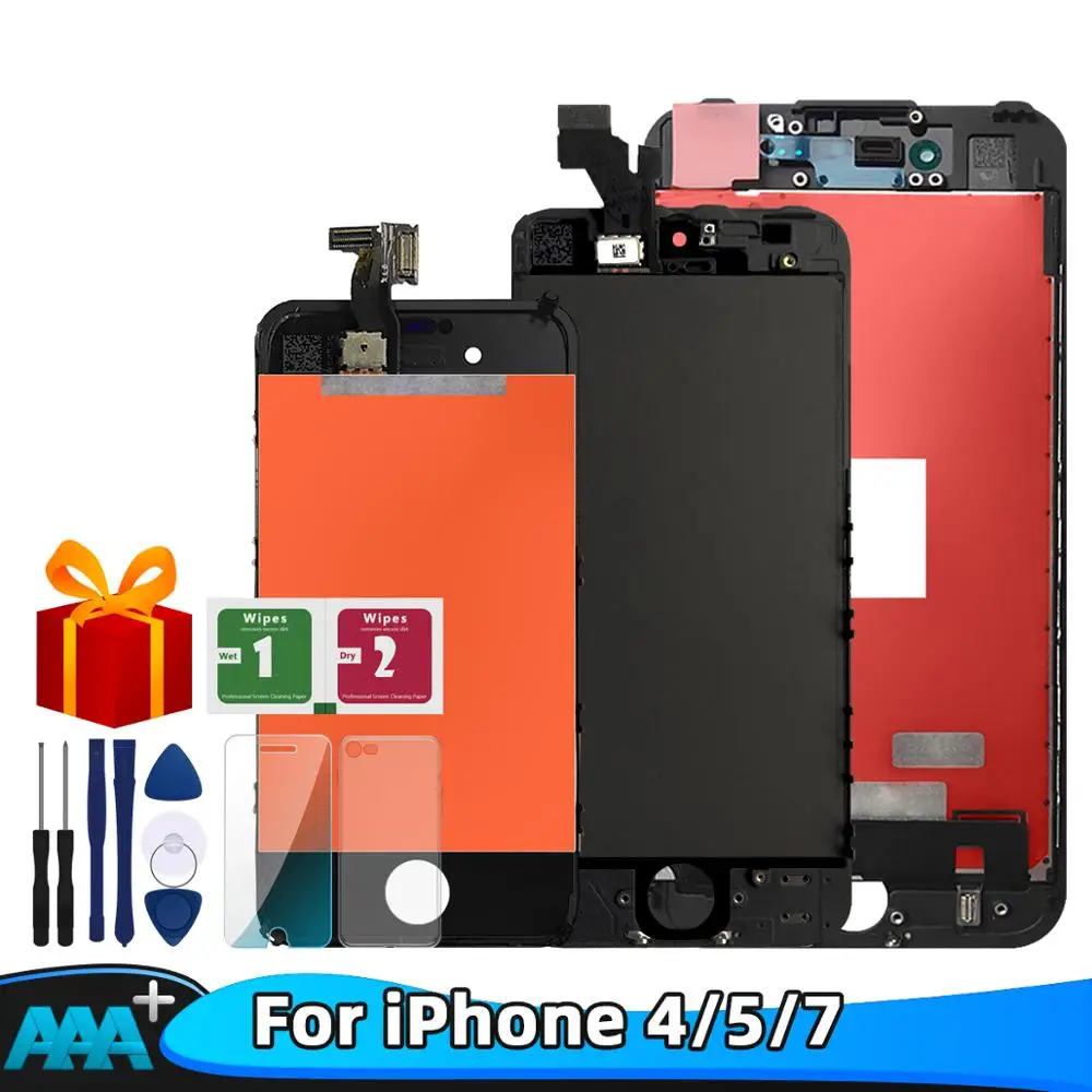 

Grade AAA+ Quality LCD For iPhone 4 5 7 LCD Display 100% Tested working Touch Screen Digitizer Assembly Replacement parts