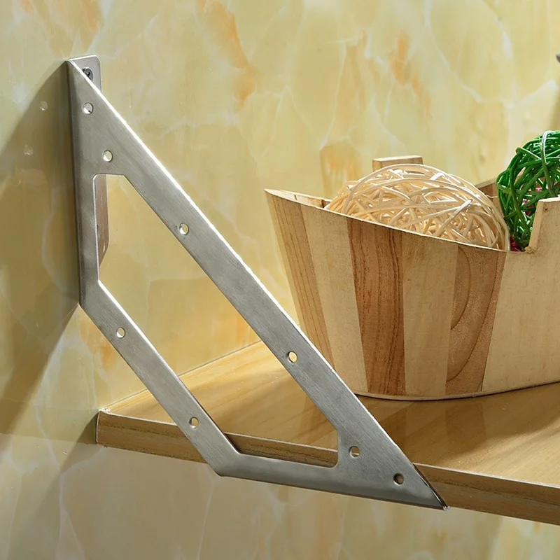 

2pcs Thick stainless steel corner brackets 90 degree right angle Angle iron L type Fixed code angle corner furniture accessories