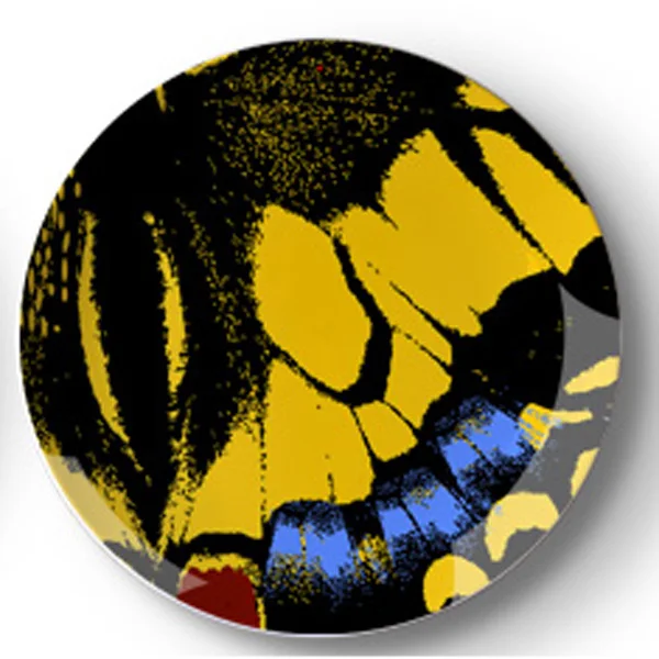 Современные инновационные бабочки тема серии Красочные керамические декоративные тарелки для украшения стен - Цвет: 11