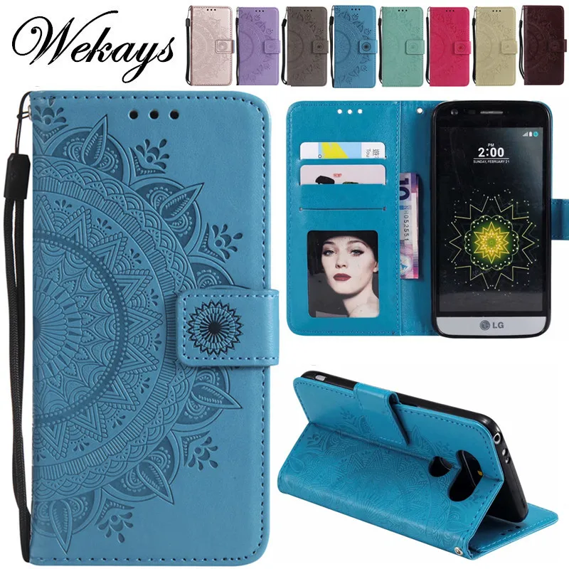 

Wekays For LG G6 Luxury Totems Flower Leather Flip Fundas Case For LG G5 G4 G3 Cover Case Coque sFor LG G3 G4 G5 G6 Capa Holder