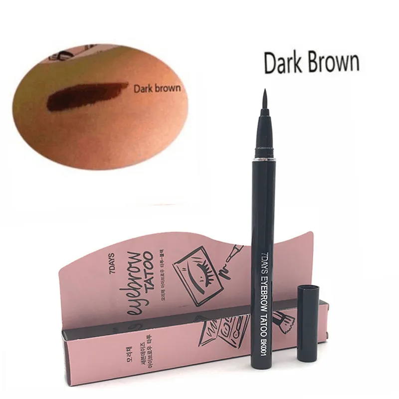 Карандаш для бровей водонепроницаемый карандаш женский косметический продукт коричневый 7 дней брови татуировки карандаш лайнер макияж инструменты