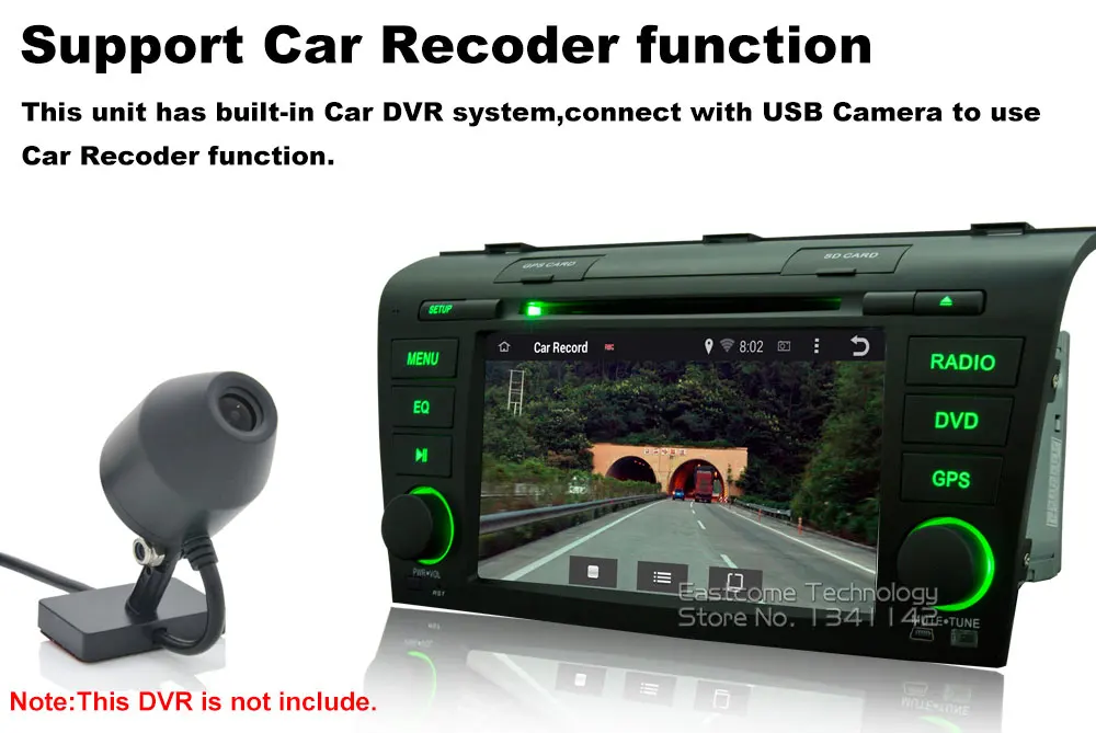 Flash Deal Pure Android 6.0 Car DVD for Mazda 3 2004 2005 2006 2007 2008 2009 With Octa Core Radio Bluetooth Rear View Camera 11