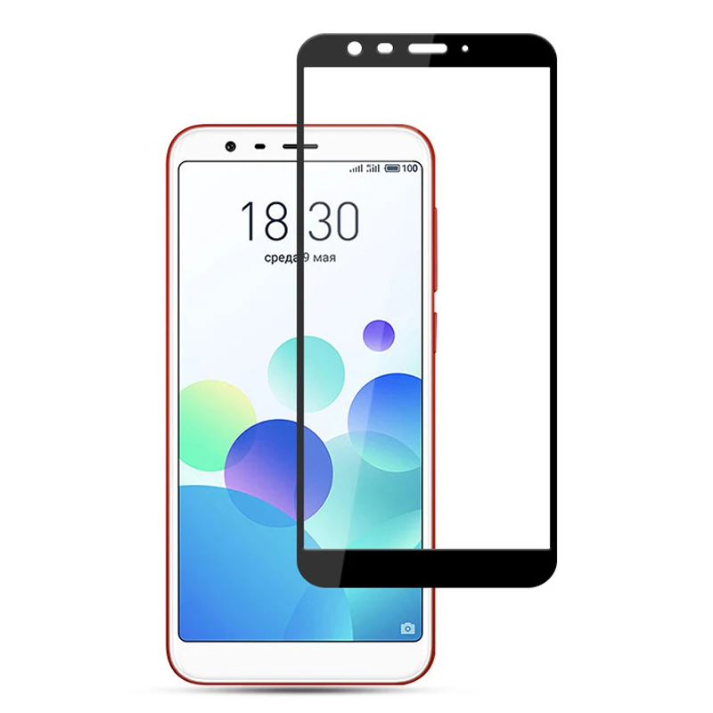 

3D Tempered Glass For Meizu M8C Full Cover 9H Protective film Screen Protector For Meizu M8C