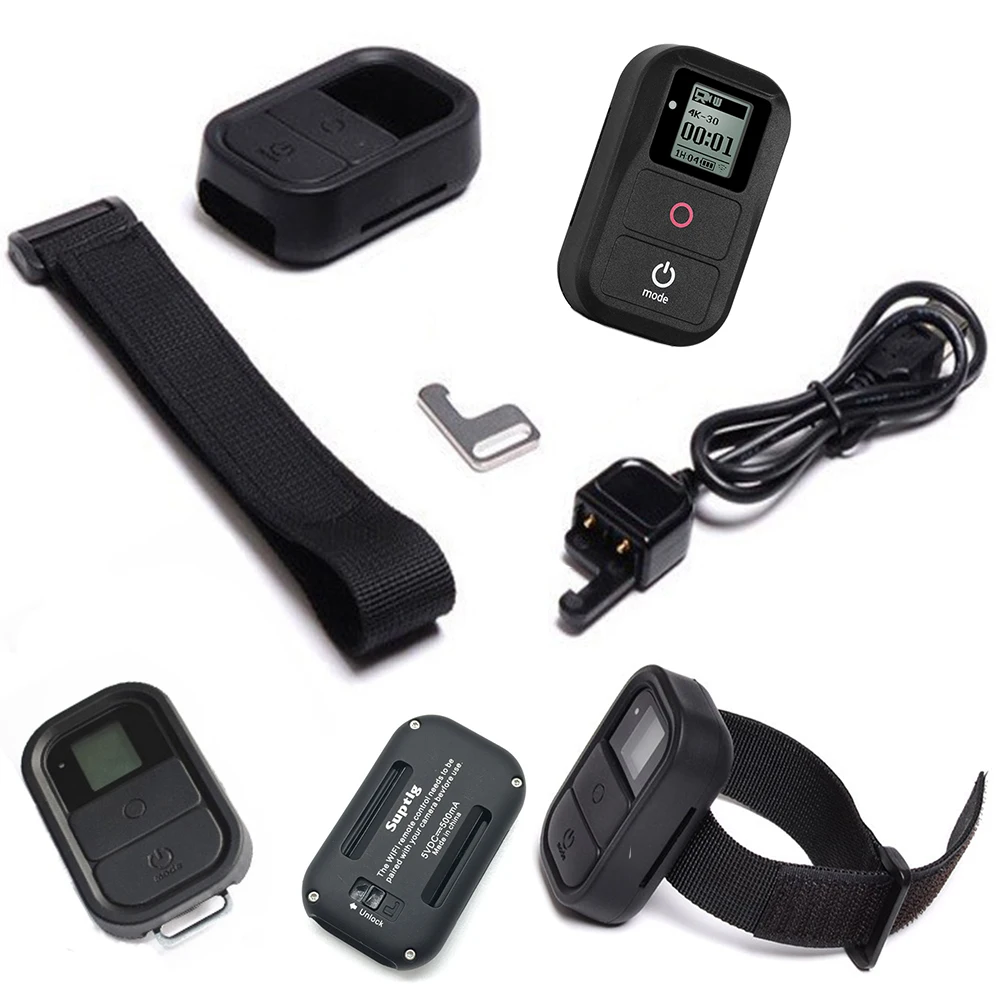 Waterproof Remote Control For Go Pro Hero+Remote Case+Remote Wrist Belt+Charger Cable For GoPro Hero 7 Hero 6 5 3 3+ 4/5 Session Waterproof Remote Control For Go Pro Hero+Remote Case+Remote Wrist Belt+Charger Cable For GoPro Hero 7 Hero 6 5 3 3+ 4/5 Session