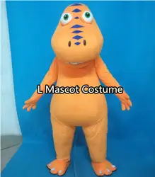 Взрослый динозавр-талисман костюм на Хэллоуин и Рождество поезд дракон играет маскоты костюм Бесплатная доставка