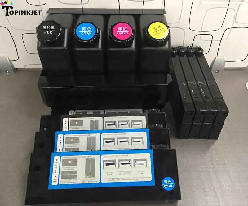 Double 4 colors solvent/UV bulk ink system for Mimaki JV33 JV5 Roland VP SJ 540 740 printer CISS ink supply UV tube