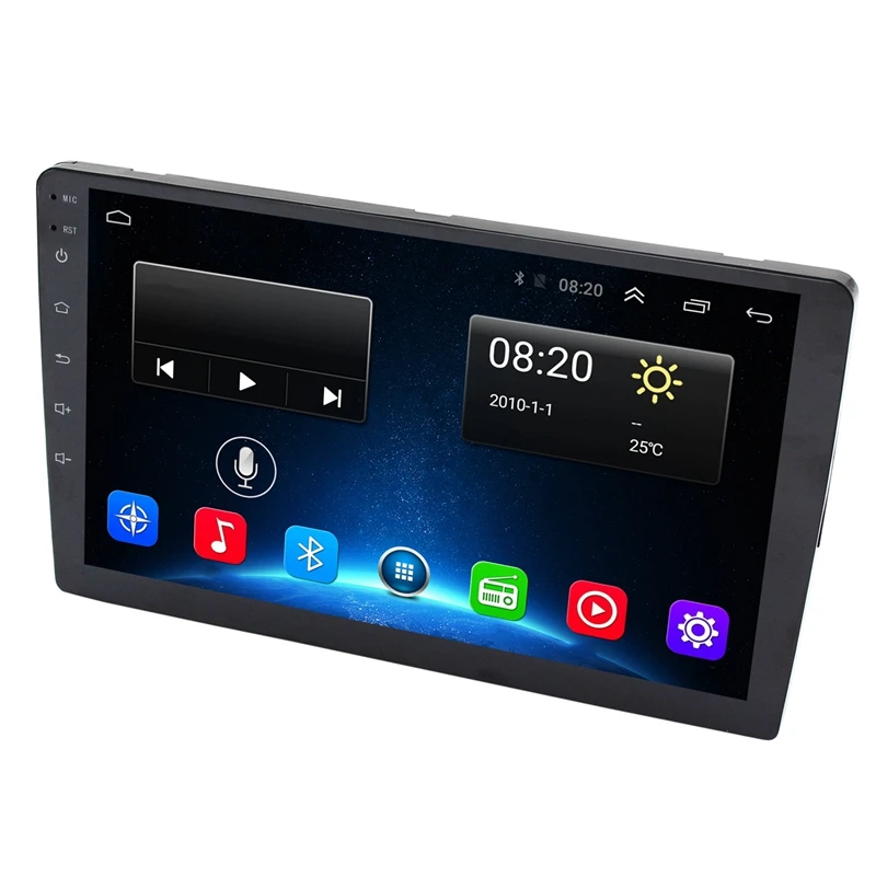 10 1 дюймовый Android 8 Автомобильный Bluetooth Wifi Gps навигатор четырехъядерный Радио Видео