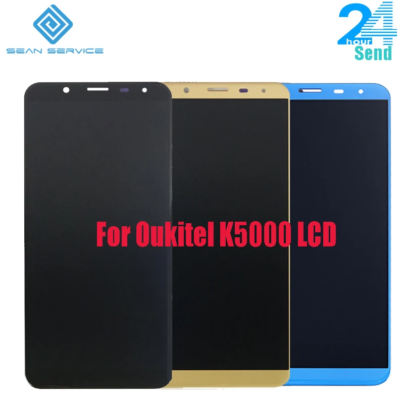 Prezzo Per il 100% Originale Oukitel K5000 Display LCD + Assemblea di Schermo di Tocco Testato LCD Digitizer Vetro del Pannello di Ricambio 5.7 pollice