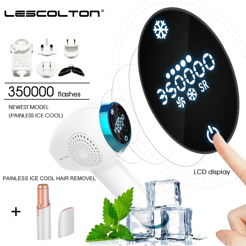 Lescolton T012C 4в1 ICECOOL IPL лазерное устройство для удаления волос перманентное Удаление волос IPL лазерный эпилятор машина для удаления подмышек