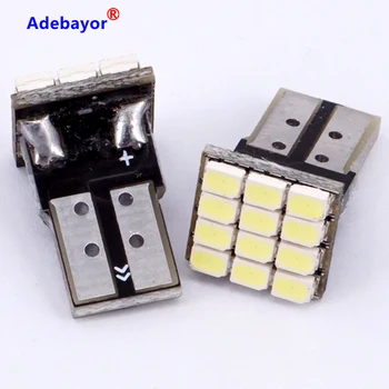 

Free Shipping 30pcs T10 Wedge 12 SMD 1206 LED DC 12V for Car Indicator Signal Turn Tail Brake DashBoard Square Circuit Board
