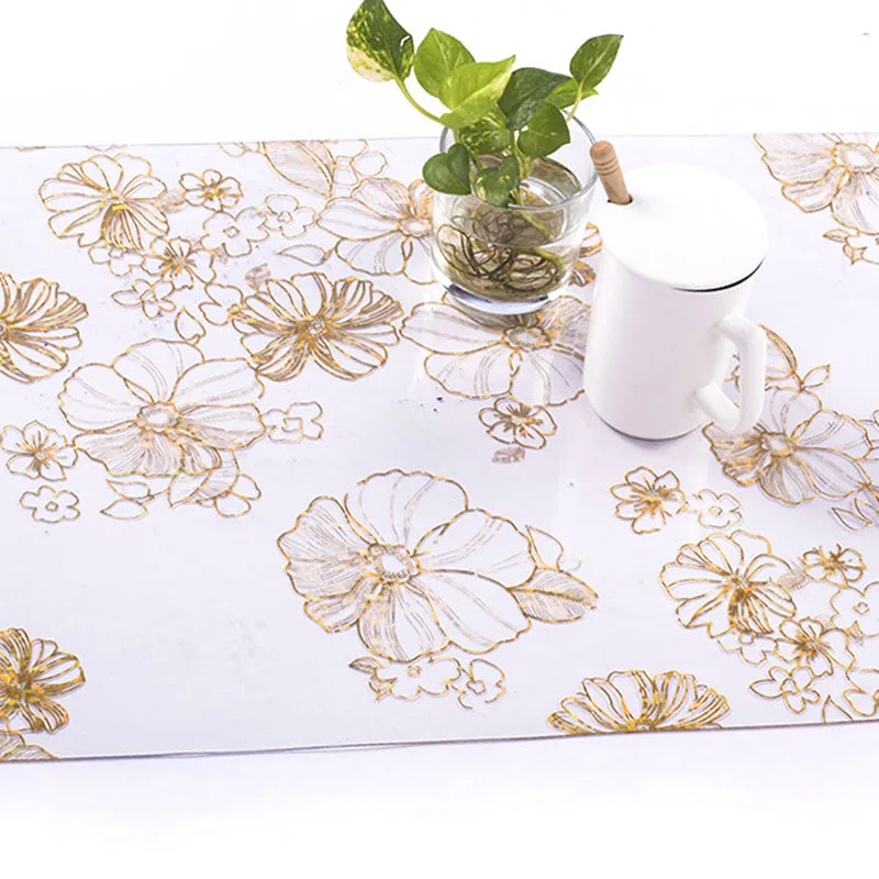  BALLE 1.5mm Strong PVC Transparent Tablecloth Plastic Mat Pad Korean Table Cloth Soft Glass for Pro
